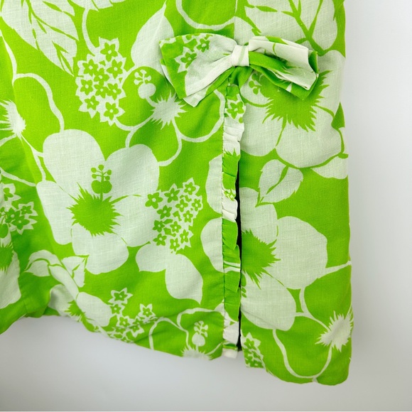 Vintage Saks Fifth Avenue Cotton Floral Romper - Picture 2 of 9